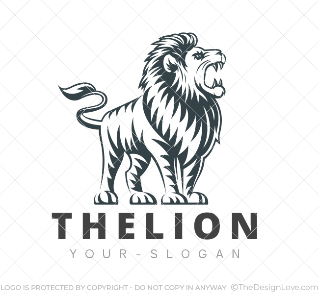 the lion logo & business card template