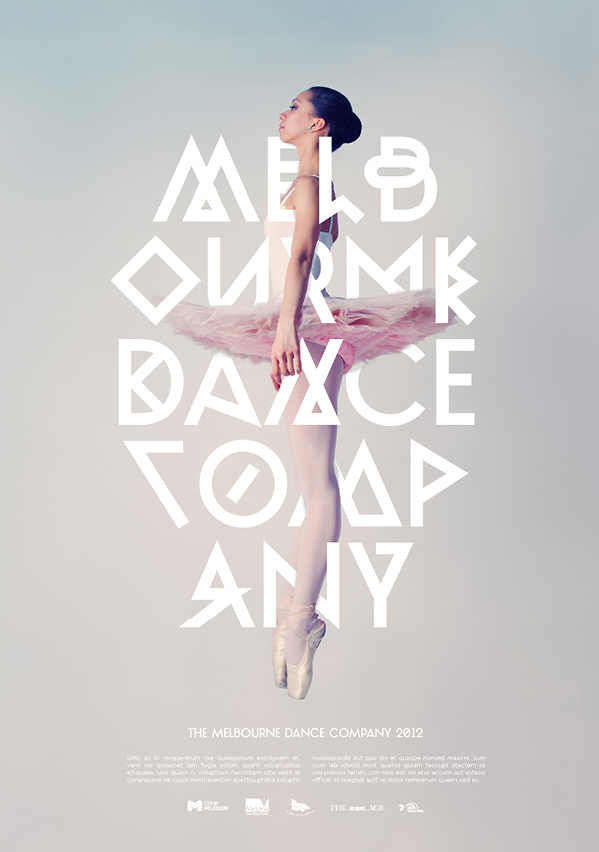 Melbourne Dance Company Typography