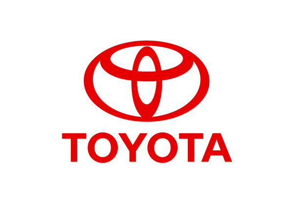 Red famous logos Toyota