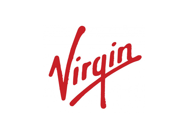 Red famous logos virgin