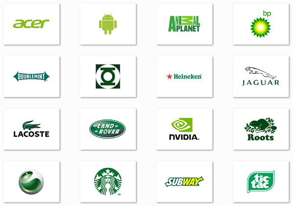 Top 20 Famous logos designed in green