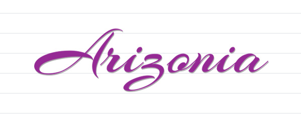 calligraphy fonts - Arizonia free font