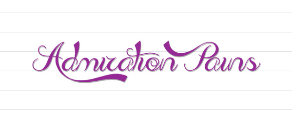 calligraphy fonts - admiration pains free font
