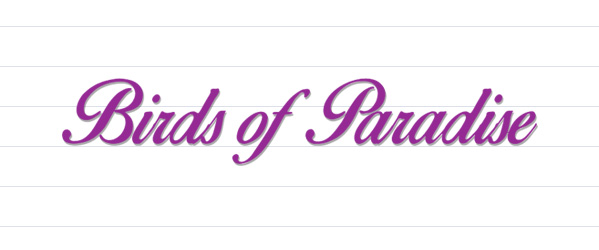 calligraphy fonts - Birds of Paradise free font