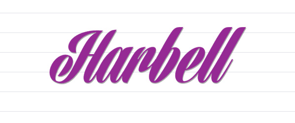 calligraphy fonts - harbell free font