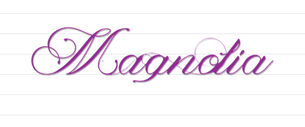 calligraphy fonts - Magnolia free font