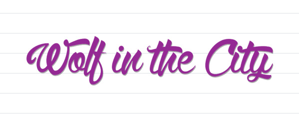 calligraphy fonts - wolf in the city free font