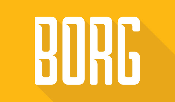 stylish font Borg
