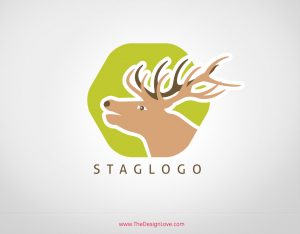 Free-vector-stag-logo-template