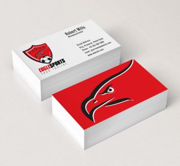 003-Soccer-Logo-with-Eagle-Business-Card-Template
