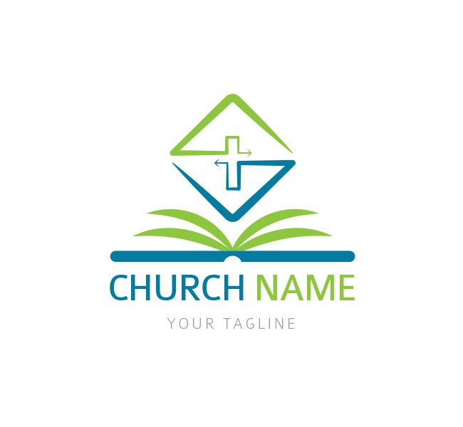 006-Church-Logo-with-Bible-Template-03