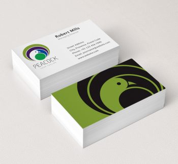 022-Peacock-Logo-&-Business-Card-Template