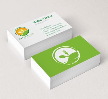 Organic-Food-Logo-&-Business-Card-Template