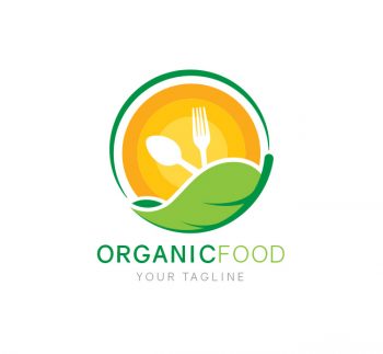 Organic Food Logo & Business Card Template
