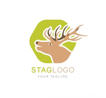 Stag Head Logo & Business Card Template