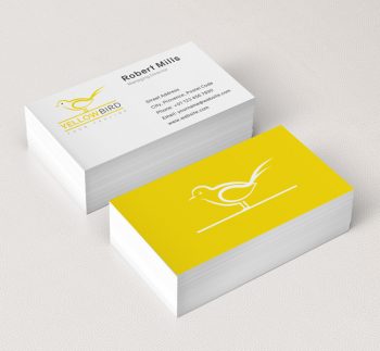 031-Yellow-Bird-Logo-&-Business-Card-Template