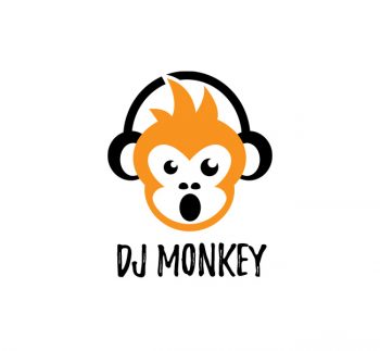 DJ Monkey Logo & Business Card Template