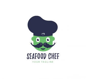 Seafood Chef Logo & Business Card Template