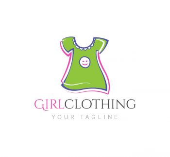 Girl Clothing Logo & Business Card Template