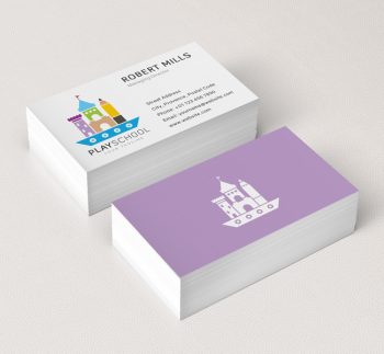 045--Play-School-Logo-&-Business-Card-Template