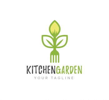 Kitchen Garden Logo & Business Card Template