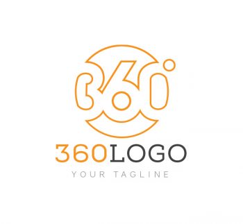 360 Degree Logo & Business Card Template