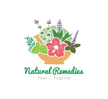 Natural Remedies Logo & Business Card Template
