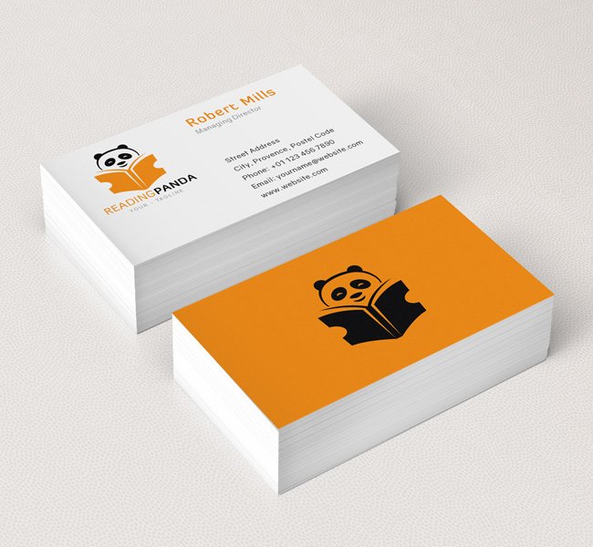067-Reading-Panda-Logo-&-Business-Card-Template