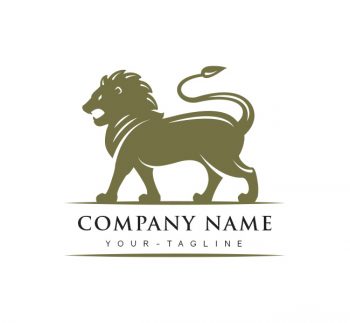 Lion Mascot Logo & Business Card Template