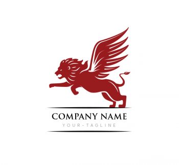 Winged Lion Logo & Business Card Template