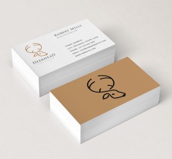 Deer-Head-Business-Card-Mockup