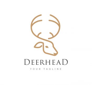 Deer Head Logo & Business Card Template