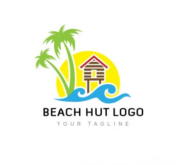 Beach Hut Logo & Business Card Template