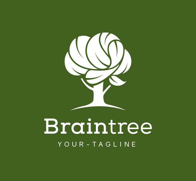Pre-Made-Brain-Tree-Logo-White
