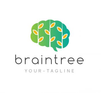 Brain Leaf Logo & Business Card Template