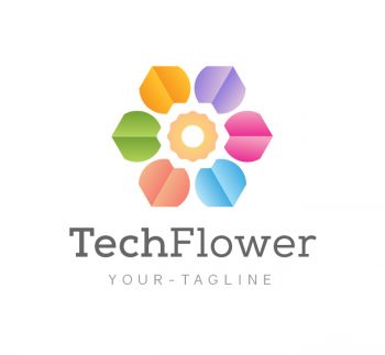 Abstract Flower Logo & Business Card Template