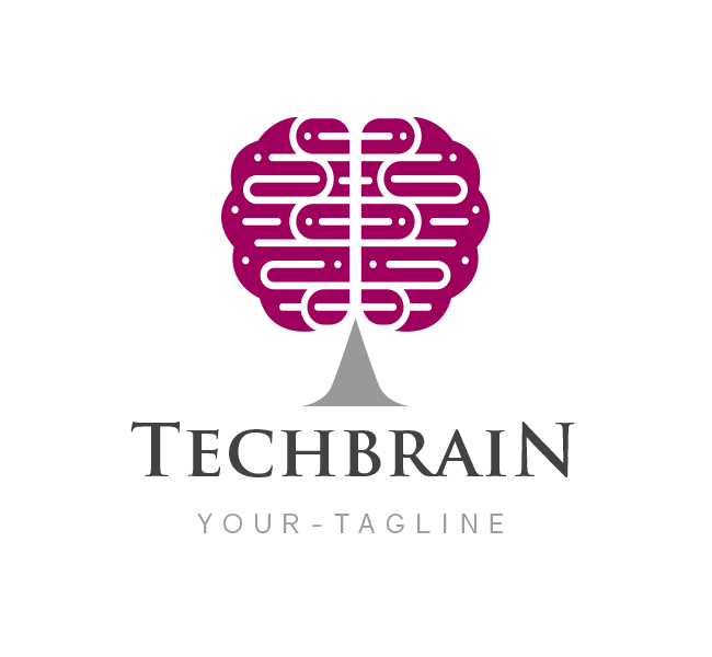 Tech-Brain-Logo-Template
