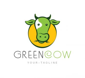 Green Cow Logo & Business Card Template
