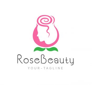 Rose Beauty Parlor Logo & Business Card Template
