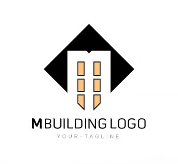M Building Logo & Business Card Template