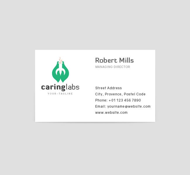 Caring-Lab-Business-Card-Template-Front