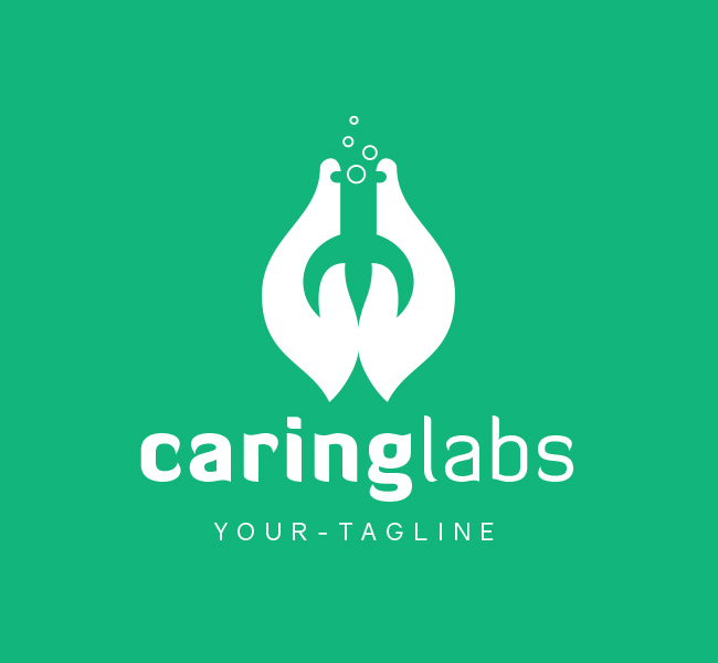Pre-Made-Caring-Lab-Logo-White