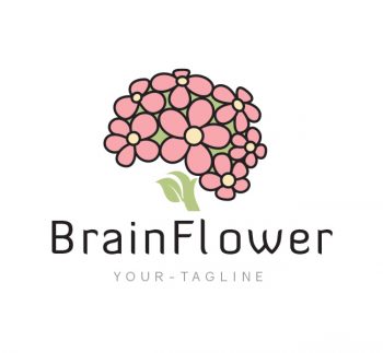 Brain Flower Logo & Business Card Template