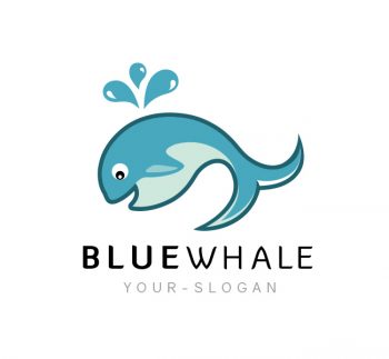 Blue Whale Logo & Business Card Template