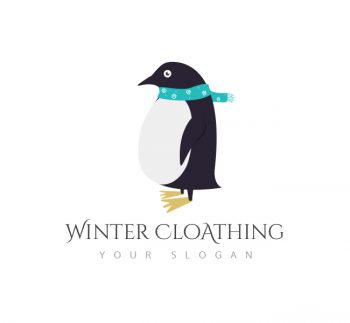 Winter Clothing Logo & Business Card Template