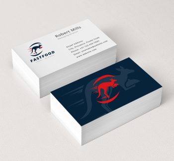 Kangaroo-Fast-Food-Business-Card-Mockup