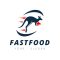 Kangaroo-Fast-Food-Logo-Template