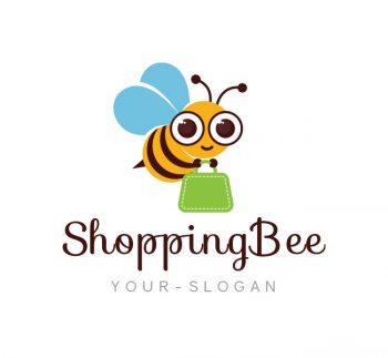 Shopping Bee Logo & Business Card Template