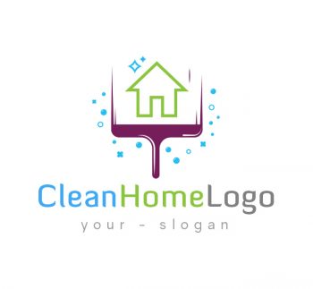 Home Cleaning Logo & Business Card Template