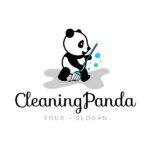 Cleaning-Panda-Logo-Template